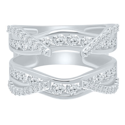Lab Grown Diamond 2ctw. Multi Row Enhancer in 14k White Gold